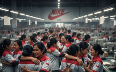 Ribuan Buruh Nike di Indonesia Kena PHK Massal, Video Perpisahan Viral